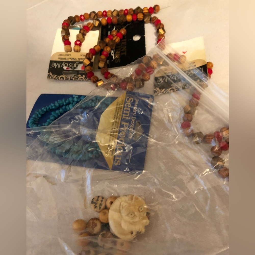 🐲Jewelry Supplies including Carved Bone- 54A $40 or $35 w/offer